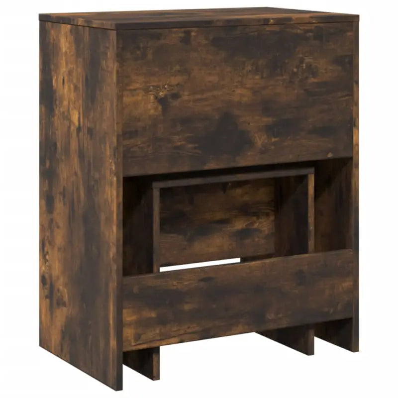 Kaptafel van bewerkt hout met binnen handbereik opbergmogelijkheden - Slaapkamerkaptafels