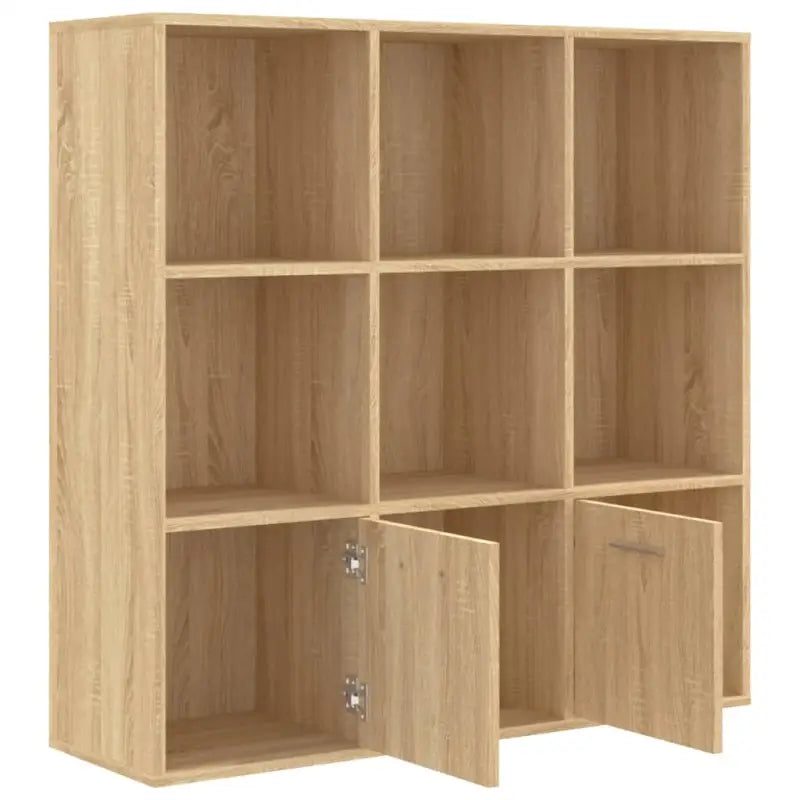 kenkast van bewerkt hout met klassiek en strak ontwerp - Sonoma eiken / 1 - Boekenkasten