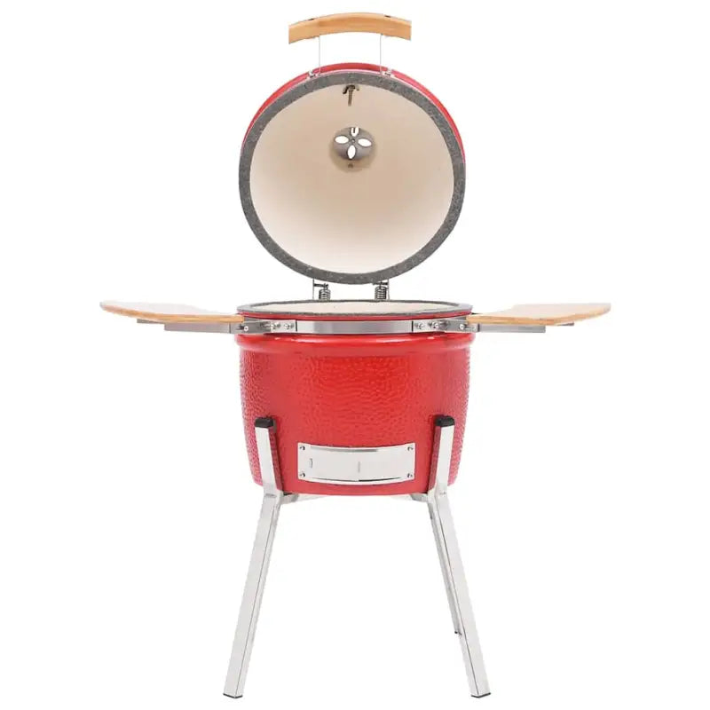 Keramische Kamado Grill met ingebouwde thermometer en mooie buitenafwerking - Barbecues