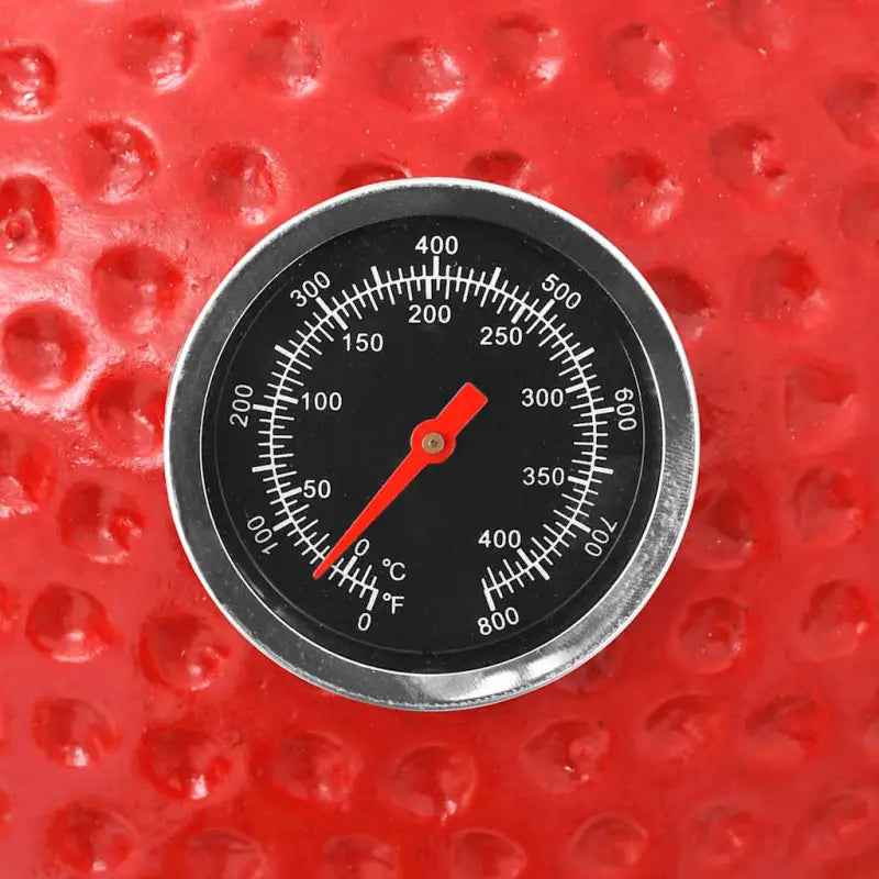 Keramische Kamado Grill met ingebouwde thermometer en mooie buitenafwerking - Barbecues