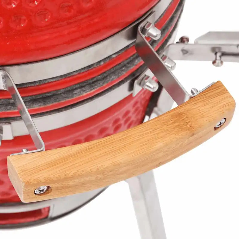 Keramische Kamado Grill met ingebouwde thermometer en mooie buitenafwerking - Barbecues