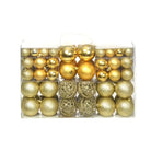 Kerstballen decoratie met levering bevat in 3 maten voor feestdagen - Goud / 100 - Decoratie voor feestdagen