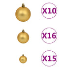 Kerstballenset voor een prachtige versiering van je kerstboom en huis - Kerstverlichting