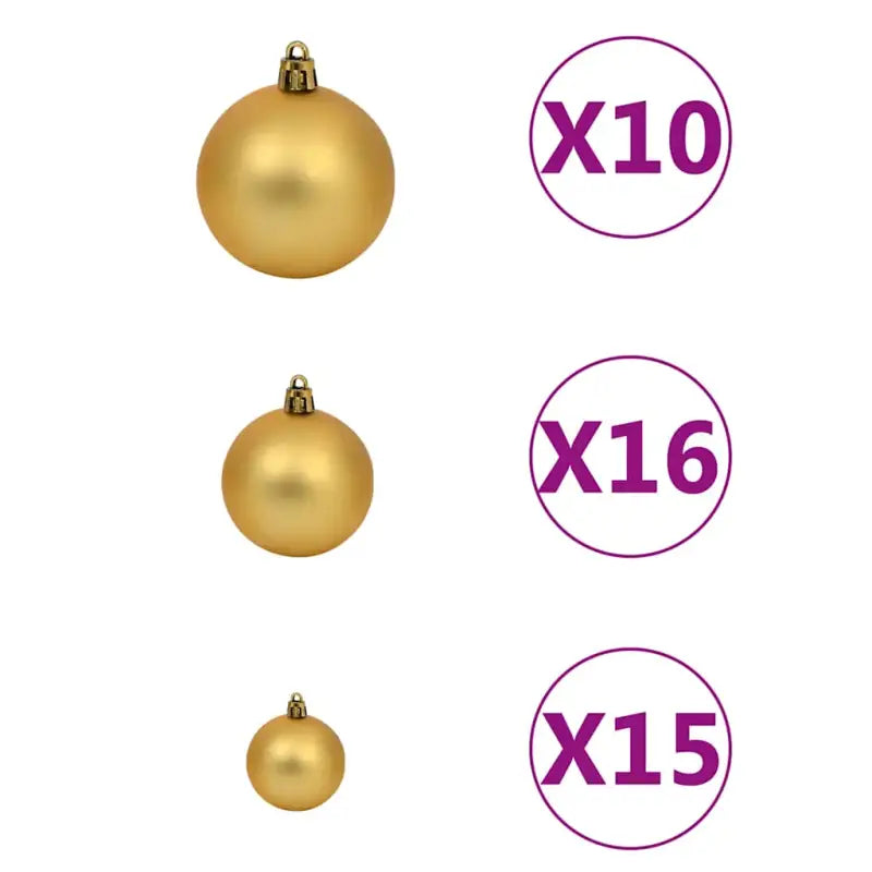 Kerstballenset voor een prachtige versiering van je kerstboom en huis - Kerstverlichting