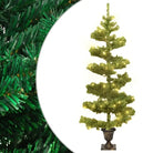 Kerstboom met spiraal ontwerp en verschillende lichteffecten - Groen / 120 x 65 cm / 1 - Kerstbomen