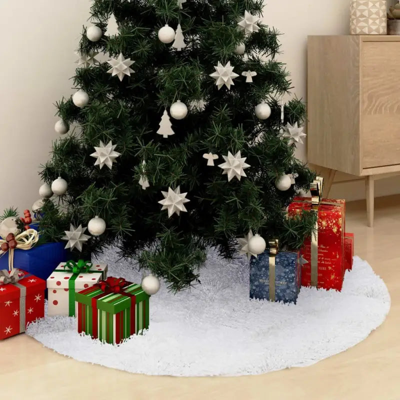 Kerstboomrok met imitatiebont voor een gezellige uitstraling - Kerstboomrokken