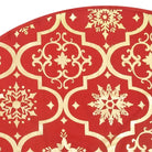 Kerstboomrok met sneeuwpatroon voor een luxe kerstboom uitstraling - Kerstboomrokken