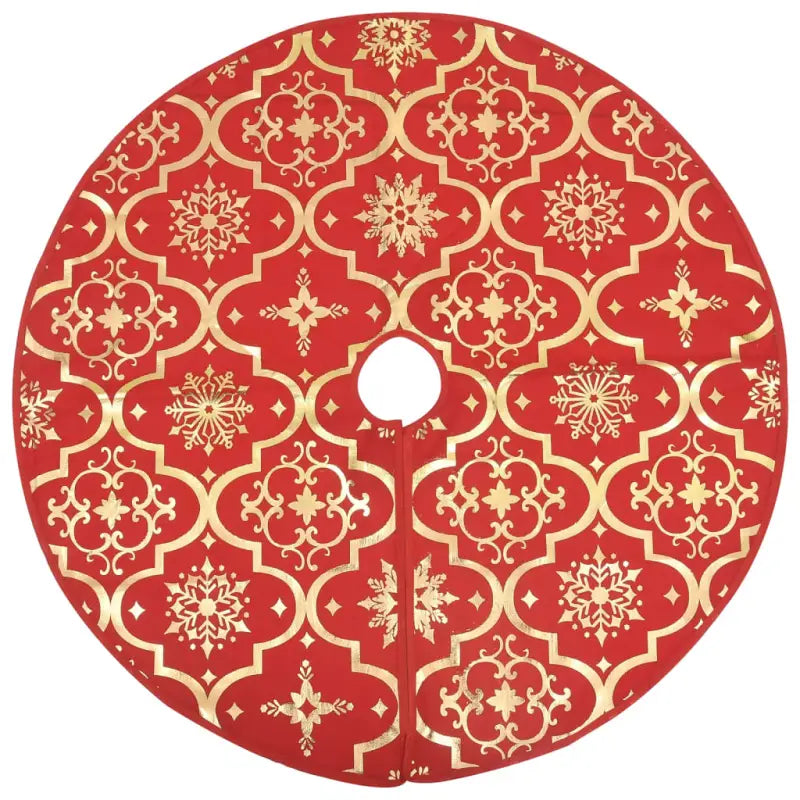 Kerstboomrok met sneeuwpatroon voor een luxe kerstboom uitstraling - Kerstboomrokken