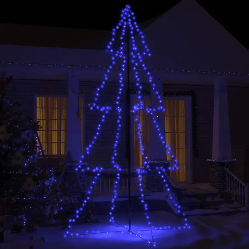 Kerstkegelboom met krachtige LED’s voor sfeervolle versiering - Blauw / 250 x 143 cm / 1 - Kerstbomen