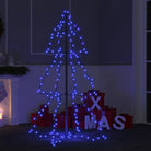 Kerstkegelboom met krachtige LED’s voor sfeervolle versiering - Blauw / 120 x 78 cm / 1 - Kerstbomen
