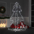 Kerstkegelboom met krachtige LED’s voor sfeervolle versiering - Koudwit / 150 x 98 cm / 1 - Kerstbomen