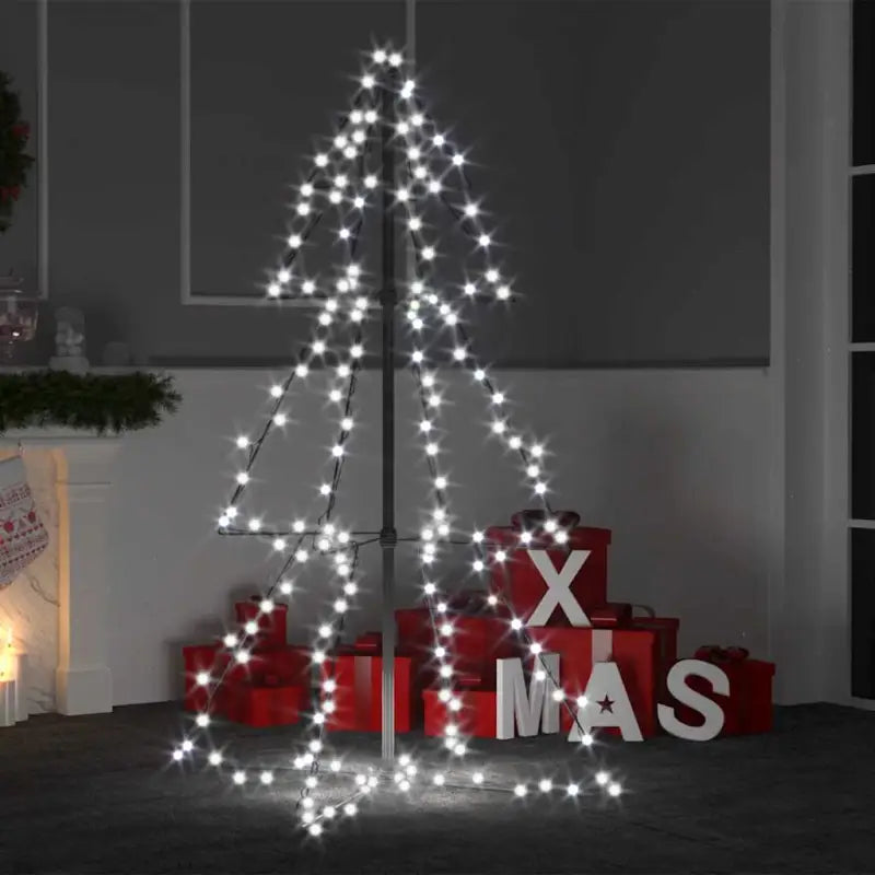 Kerstkegelboom met krachtige LED’s voor sfeervolle versiering - Koudwit / 120 x 78 cm / 1 - Kerstbomen