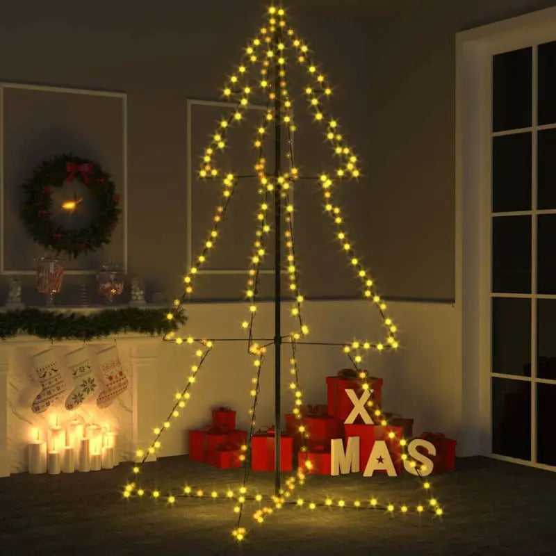 Kerstkegelboom met krachtige LED’s voor sfeervolle versiering - Warmwit / 180 x 118 cm / 1 - Kerstbomen