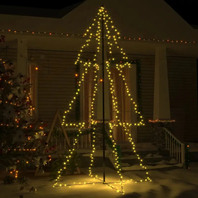Kerstkegelboom met krachtige LED’s voor sfeervolle versiering - Warmwit / 220 x 120 cm / 1 - Kerstbomen