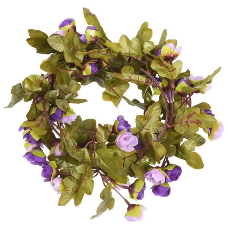 Kerstslingers met bloemen voor een romantische sfeer - Kransen en slingers