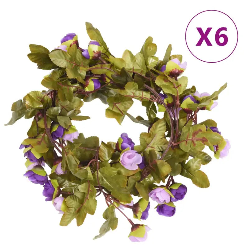 Kerstslingers met bloemen voor een romantische sfeer - Kransen en slingers