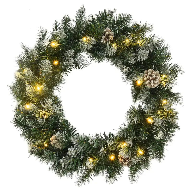 Kerstverlichting kerstkrans voor binnen en buiten weerbestendig - 45 x 45 cm / 1 - Kerstverlichting