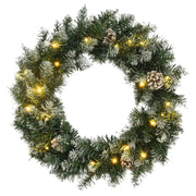 Kerstverlichting kerstkrans voor binnen en buiten weerbestendig - Kerstverlichting