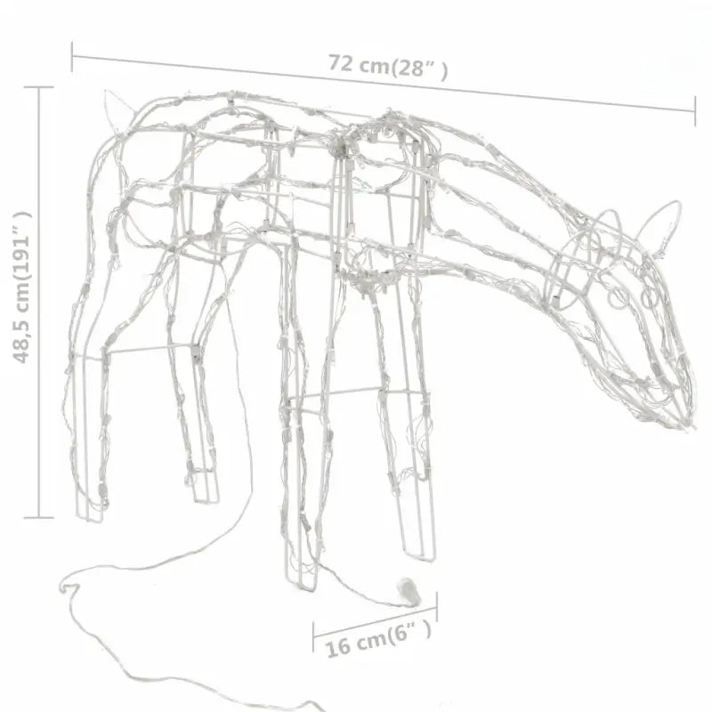 Kerstverlichting met drie rendieren en LED’s voor buitendecoratie - Kerstverlichting