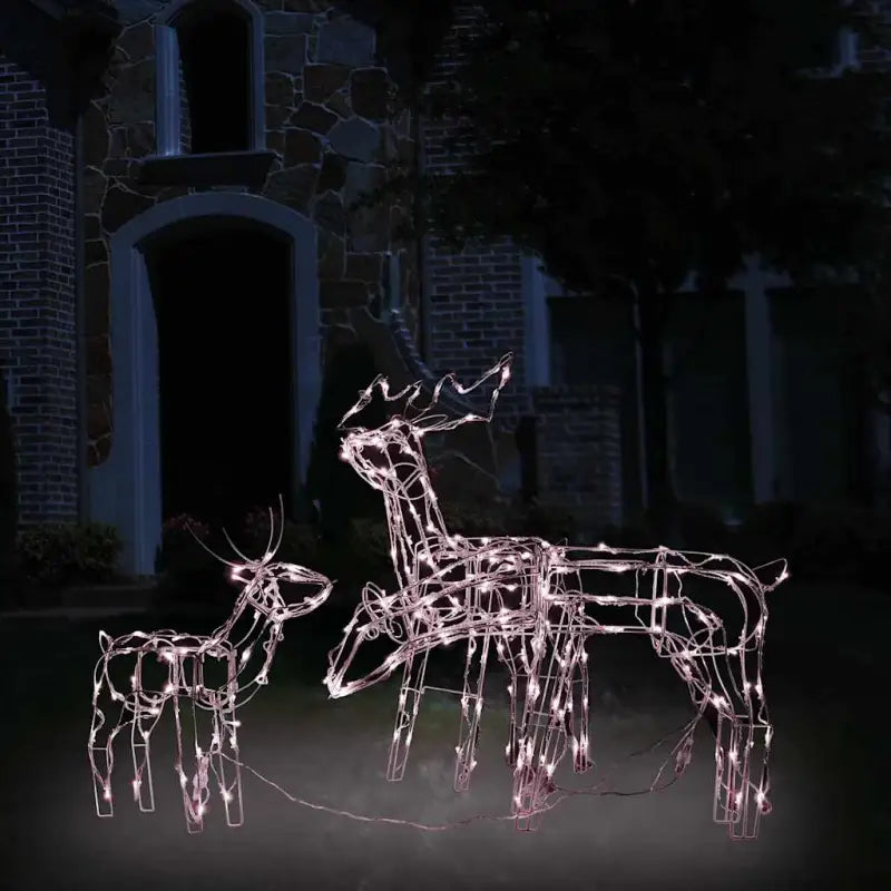 Kerstverlichting met drie rendieren en LED’s voor buitendecoratie - Warmwit / 1 - Kerstverlichting