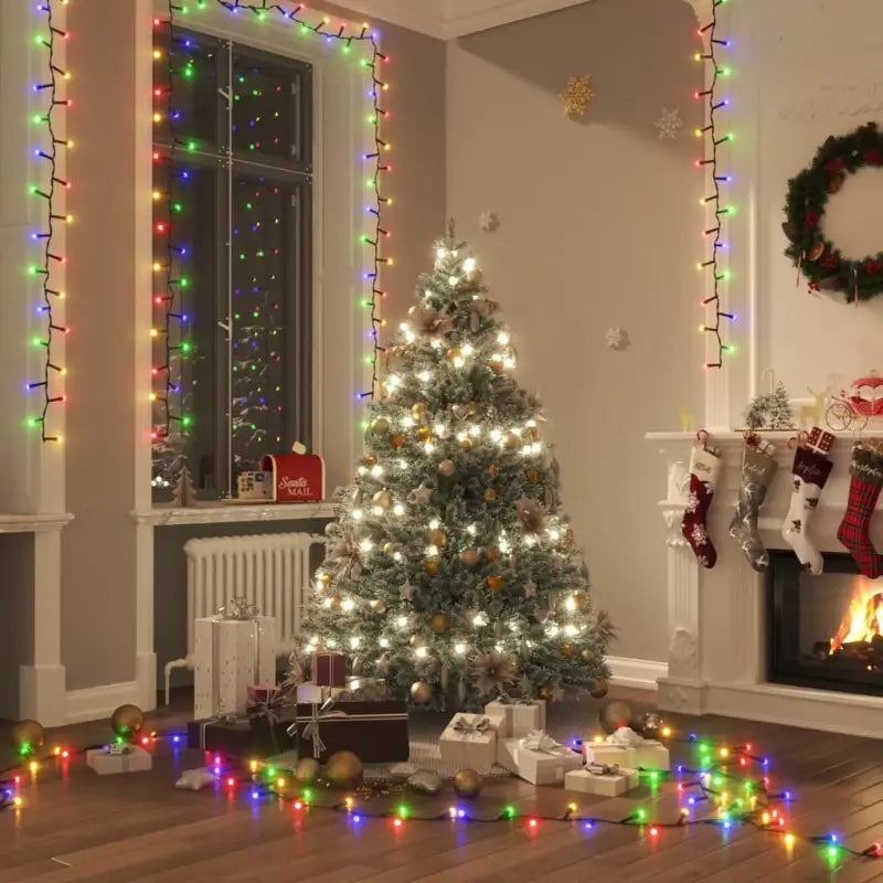 Kerstverlichting met een totale lengte van 13 meter en 400 LED’s - Meerkleurig en donkergroen / 45 m / 1