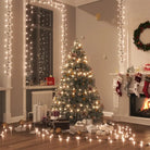 Kerstverlichting met een totale lengte van 13 meter en 400 LED’s - Warmwit en donkergroen / 13 m / 1 - Kerstverlichting