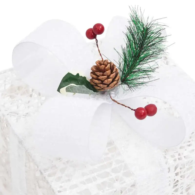 Kerstverlichting met glanzende stof Geschenkschalen voor feestdagen - Kerstverlichting