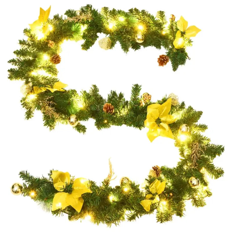 Kerstverlichting met gouden slinger voor binnen en buiten - Kerstverlichting