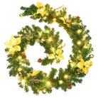 Kerstverlichting met gouden slinger voor binnen en buiten - Kerstverlichting