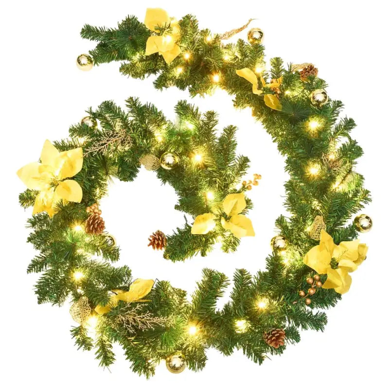 Kerstverlichting met gouden slinger voor binnen en buiten - Kerstverlichting