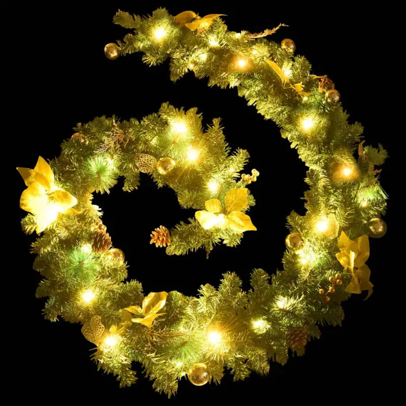 Kerstverlichting met gouden slinger voor binnen en buiten - Kerstverlichting