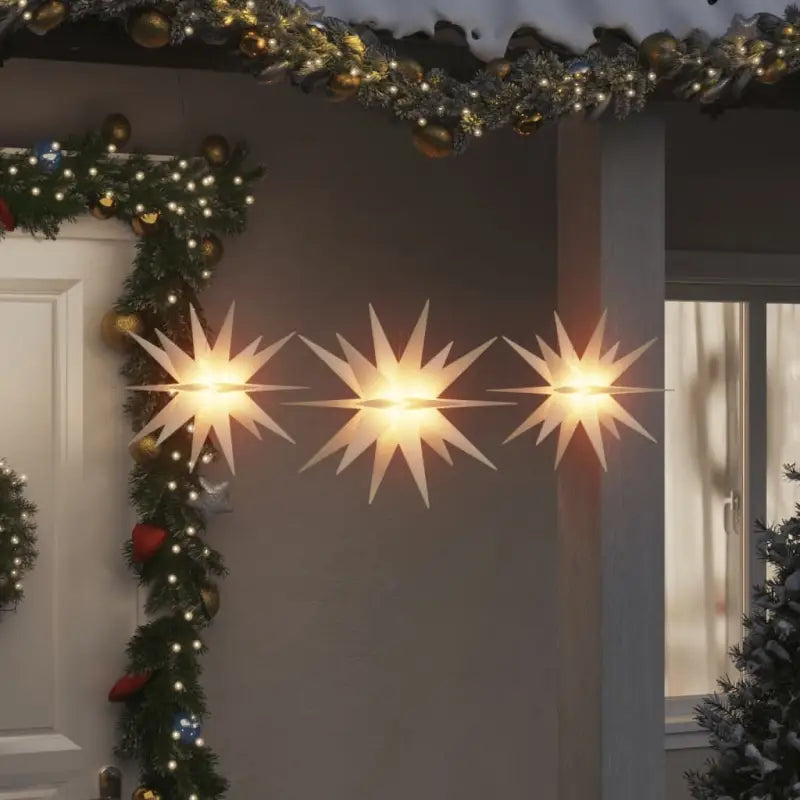 Kerstverlichting met grote en kleine sterren voor E14 spanning - Wit / 1 - Kerstverlichting