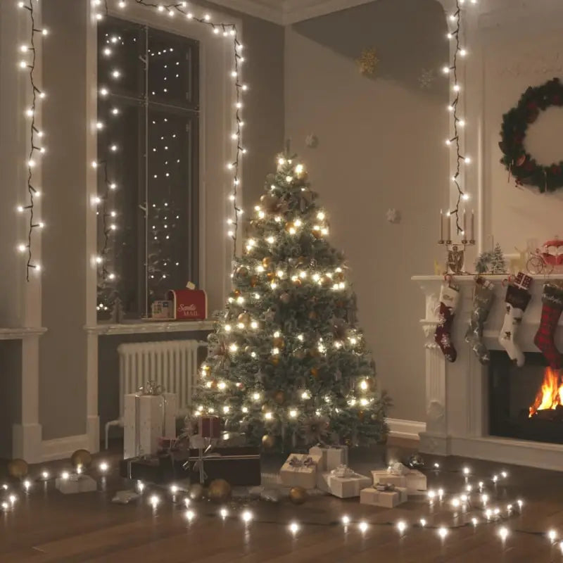 Kerstverlichting met LED en totale lengte van 15 meter - Koudwit / 100 m / 1 - Kerstverlichting