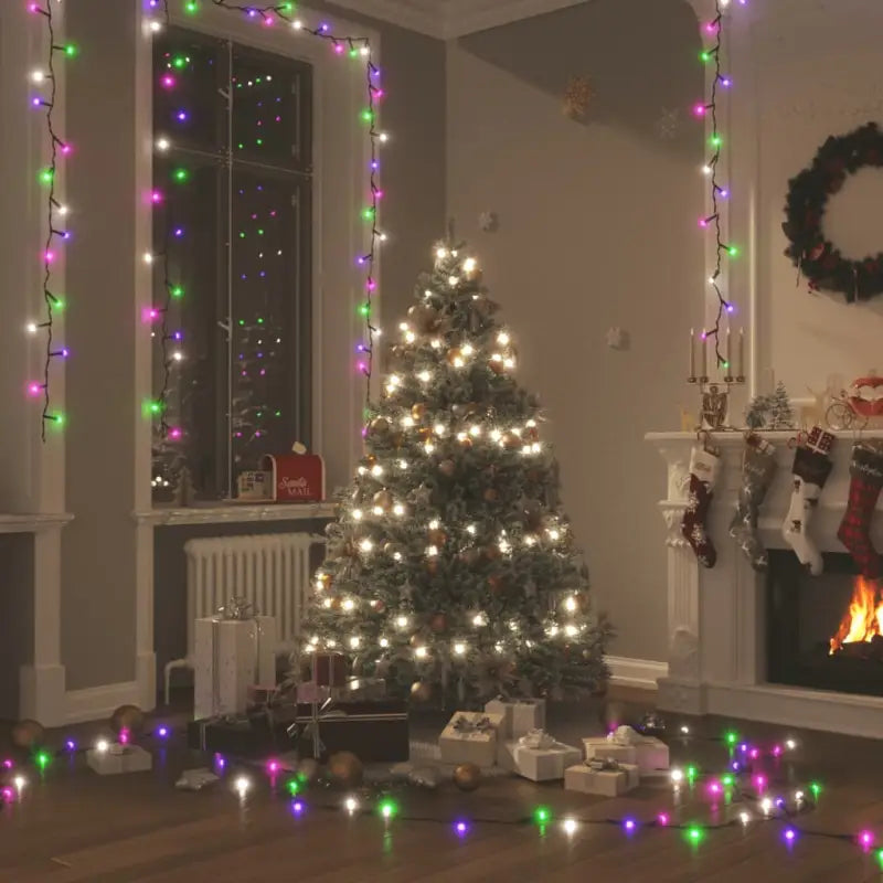 Kerstverlichting met LED en totale lengte van 15 meter - Pastel meerkleurig / 200 m / 1 - Kerstverlichting