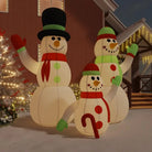 Kerstverlichting met opblaasbare sneeuwpopfamilie van Oxford stof laten lopen - 500 cm / 1 - Kerstverlichting