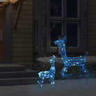 Kerstverlichting met rendierfamilie en lange verlengkabel voor de feestdagen - Kerstverlichting