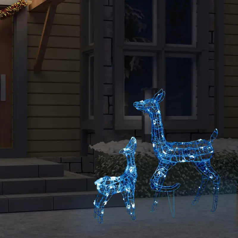 Kerstverlichting met rendierfamilie en lange verlengkabel voor de feestdagen - Kerstverlichting