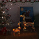 Kerstverlichting met rendierfamilie en lange verlengkabel voor de feestdagen - Multikleur / 1 - Kerstverlichting