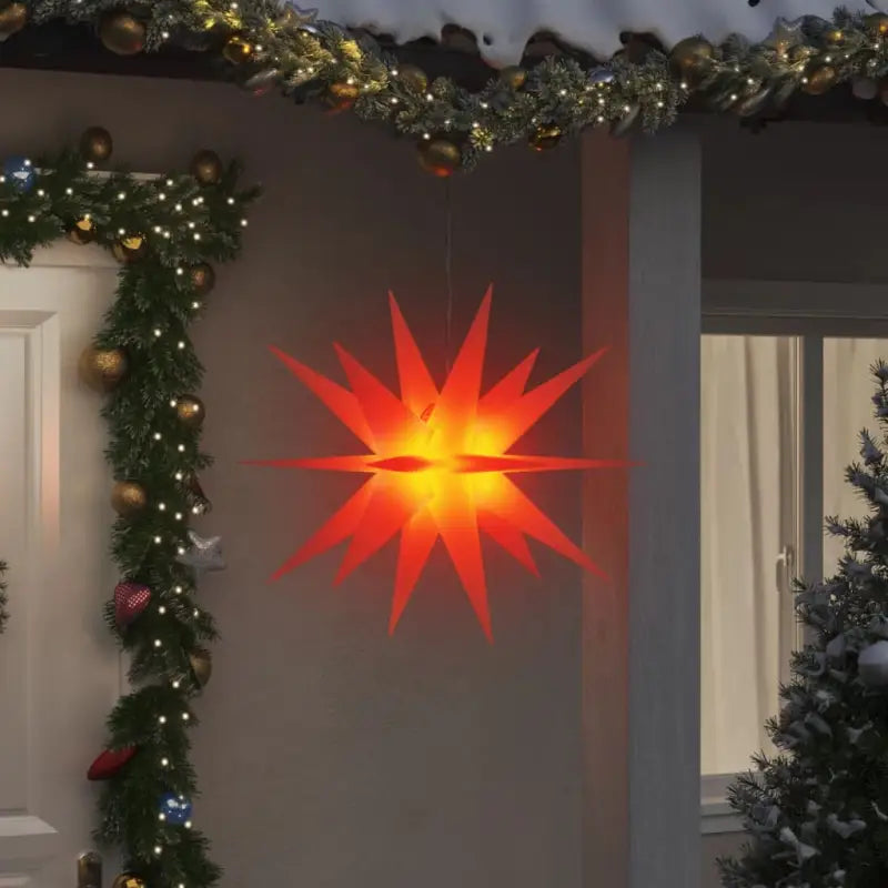 Kerstverlichting met timer voor een feestelijke sfeer rondom je huis - Rood / 100 cm / 1 - Kerstverlichting