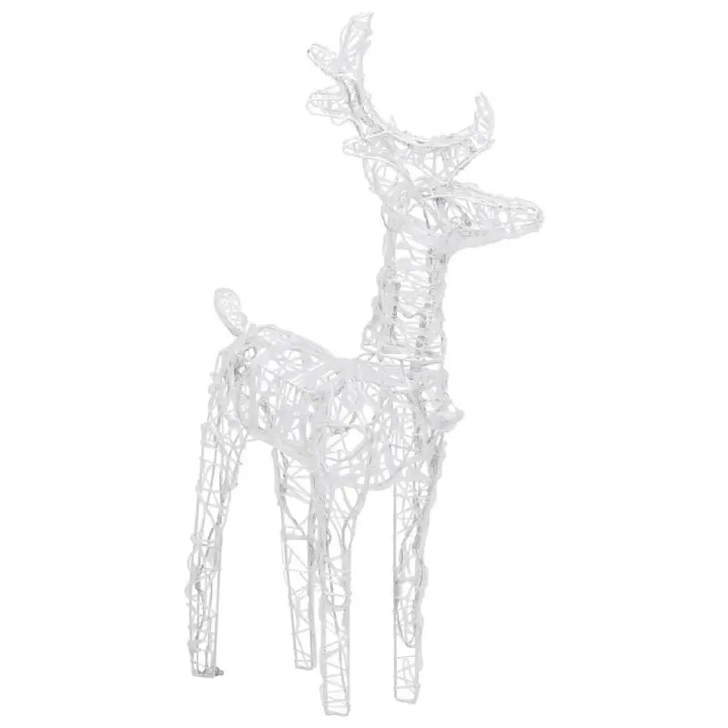 Kerstverlichting met twee rendieren en slee voor warme feestverlichting - Kerstverlichting