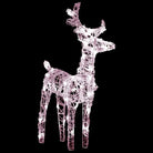 Kerstverlichting met twee rendieren en slee voor warme feestverlichting - Kerstverlichting