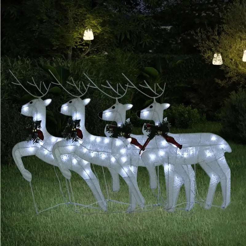 Kerstverlichting met verschillende lichteffecten voor binnen en buiten - Wit / 4 / 1 - Kerstverlichting