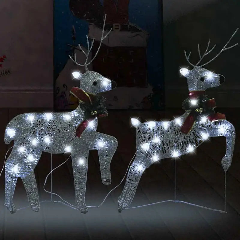 Kerstverlichting met verschillende lichteffecten voor binnen en buiten - Zilver / 2 / 1 - Kerstverlichting