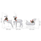 Kerstverlichting Rendes met Arrenslee Zilverkleurig - Kerstverlichting