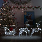 Kerstverlichting Rendes met Arrenslee Zilverkleurig - Kerstverlichting