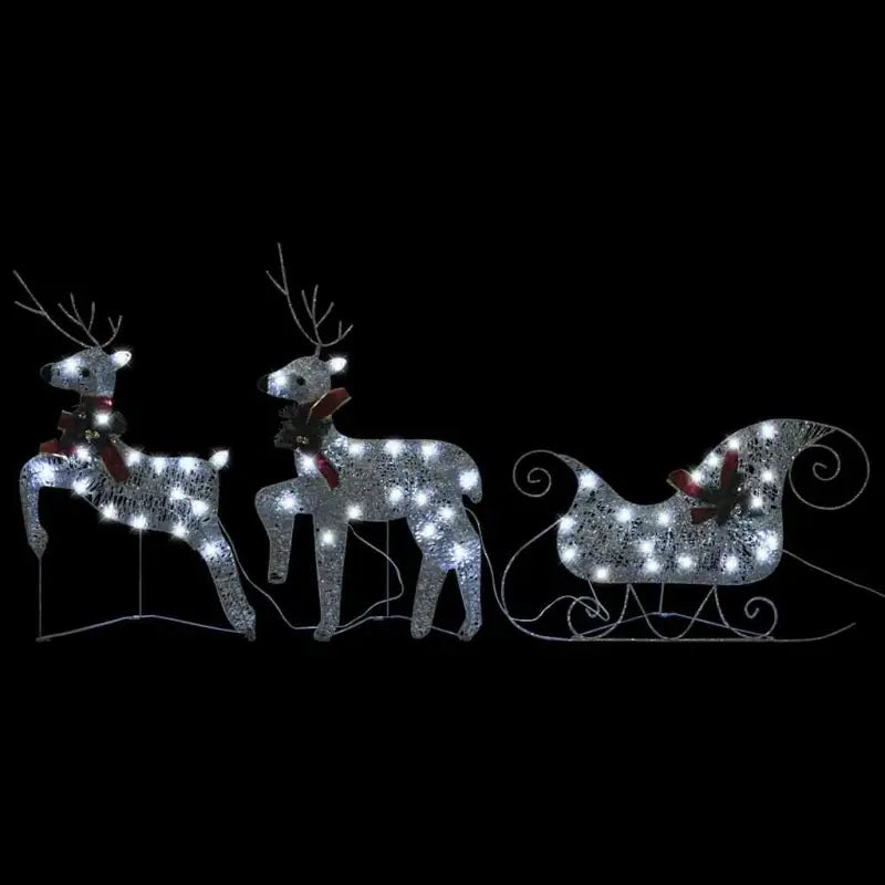 Kerstverlichting Rendes met Arrenslee Zilverkleurig - Kerstverlichting