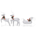 Kerstverlichting Rendes met Arrenslee Zilverkleurig - Kerstverlichting