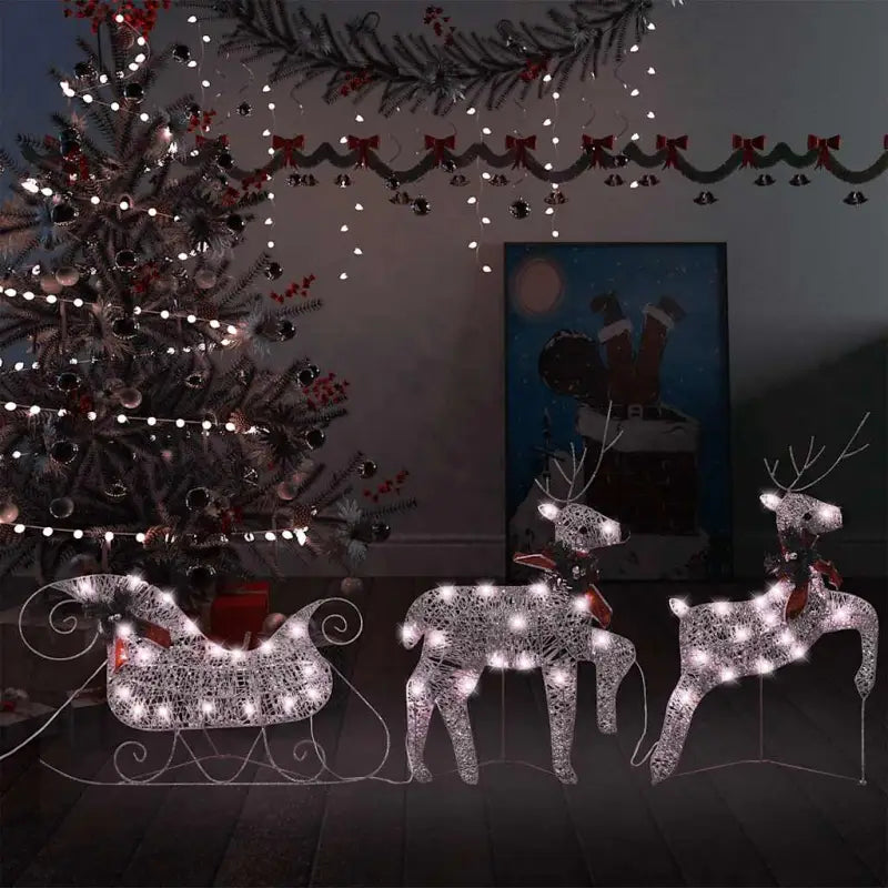 Kerstverlichting Rendes met Arrenslee Zilverkleurig - Goud / 2 / 1 - Kerstverlichting