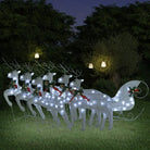 Kerstverlichting Rendes met Arrenslee Zilverkleurig - Wit / 6 / 1 - Kerstverlichting