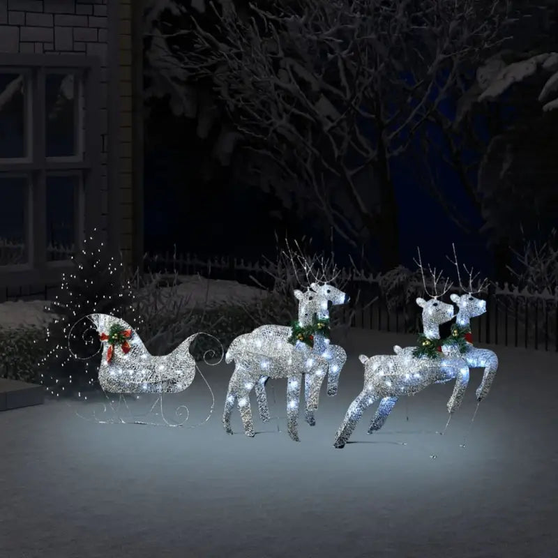 Kerstverlichting Rendes met Arrenslee Zilverkleurig - Zilver / 4 / 1 - Kerstverlichting